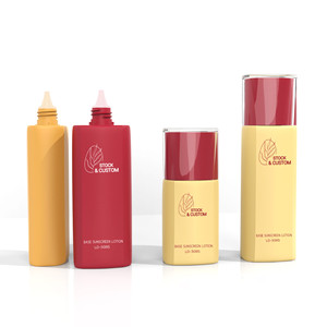 Nouvelle bouteille de base de maquillage 30 ml, bouteille de crème solaire 50 ml, bouteille de crème BB/lotion, trousse de maquillage solaire - Product Image 2