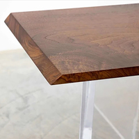 Pieds de table en acrylique personnalisés Jambe de meuble en acrylique transparent moderne