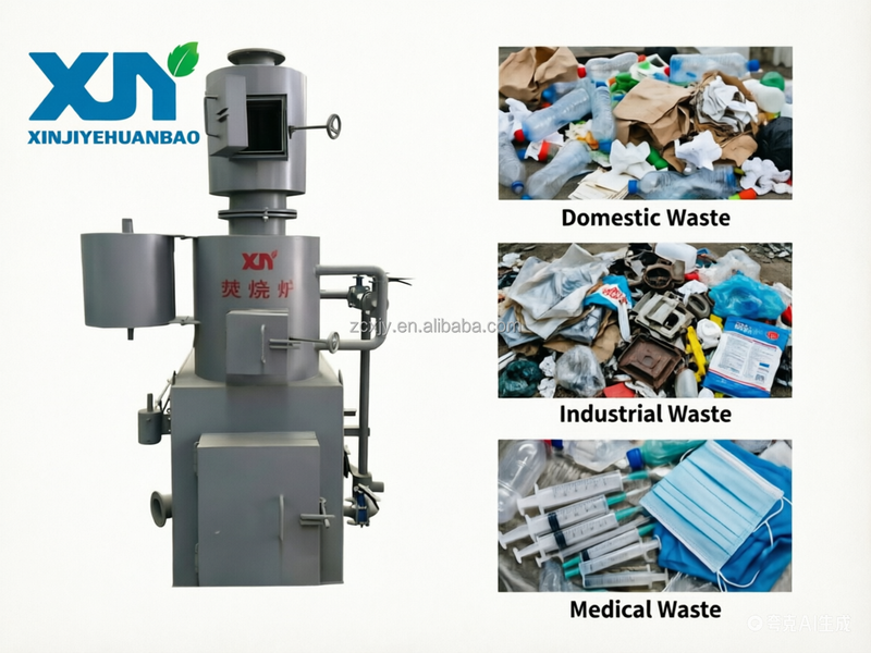 Industrial Waste Incinerator Municipal Solid Plastic