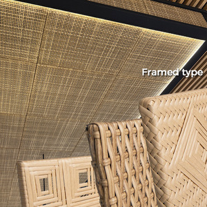 Panel Plafon Rotan Anyaman LTR untuk Luar dan Dalam Ruangan - Product Image 1