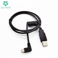 Cordon USB de type a vers mini-b pour appareil photo personnalisé Câble de chargeur USB enroulé USB-A mâle vers mini-b mâle à 5 broches Câble de chargement pour appareil photo