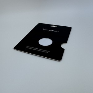 ที่ใส่บัตร SparkConnect NFC สีดำด้าน รูปทรงสี่เหลี่ยมผืนผ้า พร้อมช่องใส่และห่วงคล้อง สำหรับบัตรสมาชิกและบัตรเครดิต - Product Image 1
