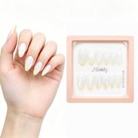 Ongles à presser en acrylique Premium, finition mate et pailletée, élégants et sophistiqués, respectueux de la peau, sans dommages causés par la colle, vente en gros