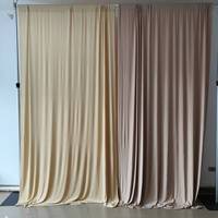 Rideau de fond extensible 4 directions 190 g/m² en Poly Spandex épais, couleur et taille personnalisées, pour événements de mariage et supports de trépieds