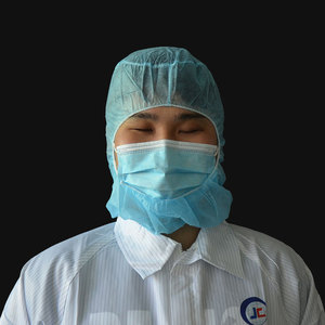 Topi astronot sekali pakai kualitas tinggi tudung Balaclava non-tenun dengan masker untuk tudung keamanan pabrik - Product Image 1