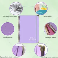 Cuaderno Térmico de Cuero Personalizado con Espiral Extraíble, Hojas Sueltas Recargables, Botón de PU, Agenda para Estudiantes y Oficina, Regalo, Proveedor Mayorista