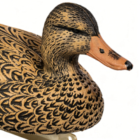 Paire de leurres réalistes de canards mallards flottants, mâle et femelle, pour la chasse aux oiseaux aquatiques, décoration animale factice en mousse EVA légère et durable