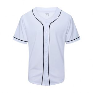 Wholesale High Quality Button Blank Breathable Quick Dry Sublimated Custom Logo Softball <b>Baseball</b> Jersey - Product Image 1