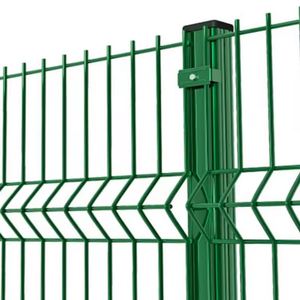 <span class=keywords><strong>Panneau</strong></span> de clôture en treillis soudé 3D incurvé à prix abordable pour chantier de construction - Product Image 3