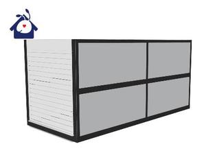 Installation de 2 minutes Cabine mobile portable pour bureau de jardin/maison Conteneur en bois pliable préfabriqué en acier prêt à l'emploi - Product Image 5