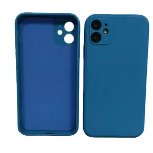 Capa de celular quadrada fosca, capa protetora de tpu frosted quadrada smtt para iphone 11 12 13 pro