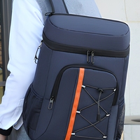 Nouveau Sac à Dos Isotherme en Toile Grande Capacité 35L Anti-Fuite avec Décapsuleur et Poignée de Transport Portable pour Pique-Nique Extérieur Thermique 2024