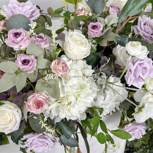 DKB Customized Wedding Table Centerpieces Runner Artificial Silk Flower Decoration <b>Backdrop</b> Event Decor Back to School - Product Image 5