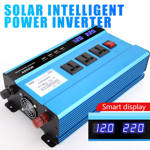 Inversor de Corriente <span class=keywords><strong>KME</strong></span> con Cargador USB de 4 Puertos, Pantalla de Voltaje, CA 110V/220V, Onda Sinusoidal Modificada, 2200W 3000W, para Aire Acondicionado - Product Image 5