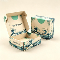 Caja de Envío Reciclable con Impresión a Doble Cara, Plegable, con Logotipo Personalizado, Rectangular, de Papel Recubierto, para Ropa, Zapatos y Regalos