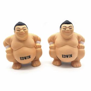 Pelota para apretar de PU personalizada, juguete suave para aliviar el estrés en forma de sumo para promociones, regalos, Impresión de logotipo personalizado, QF Unisex - Product Image 4