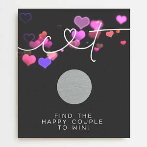 Il biglietto delle raffiche di nozze del disegno del premio rivela per vincere i favori di evento graffia per rivelare la carta - Product Image 2