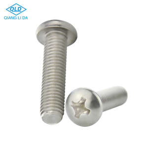 Tornillo <span class=keywords><strong>de</strong></span> Cabeza <span class=keywords><strong>de</strong></span> Botón Phillips <span class=keywords><strong>de</strong></span> <span class=keywords><strong>Acero</strong></span> <span class=keywords><strong>Inoxidable</strong></span> 304, Precio <span class=keywords><strong>de</strong></span> Fábrica, M2 M3 M4 M5 M6 M8, Métrico/Pulgadas, Grado A2 - Product Image 1