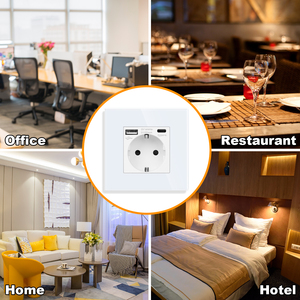 Chúng tôi tiêu chuẩn 16 Một Nhà điện chuyển đổi ánh sáng Tường Outlet chuyển đổi điện trắng với USB A + C tường chuyển đổi ổ cắm - Product Image 3