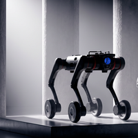 Robot chien quadrupède à roues pour l'inspection industrielle, la patrouille, le sauvetage et la recherche D30W