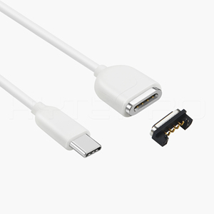 Câble <span class=keywords><strong>de</strong></span> charge magnétique USB-C vers 4 broches PD HYTEPRO M518W pour applications médicales et connectées - Product Image 3