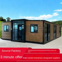 Conteneur extensible mobile trois-en-un en acier coloré Jing Cheng avec isolation EPS pour villa, site touristique et camping