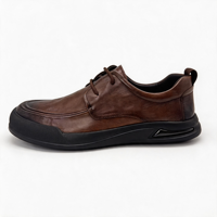 Handgefertigte Designer Business-Casual-Schuhe aus echtem Leder für Herren im Walking-Stil