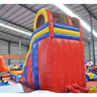 Toboggan aquatique gonflable pour adultes avec piscine, utilisation scolaire, château gonflable intérieur/extérieur, grande capacité, plus de 500 kg