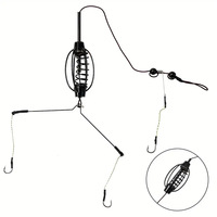 Cage à appâts tressée en PE pour la pêche à la carpe, forme pastèque, anti-accrocs, distributeur d'appâts à ressort pour la pêche à la carpe