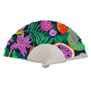 Abanicos Plegables de Madera Tradicionales Personalizados, Ecológicos, Tallados con Flores y Ángeles, Portátiles, Recuerdo, Modelo de Pintura, Decoración, Promociones - Product Image 3