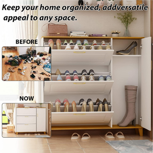 Armoire à chaussures contemporaine en MDF avec cloison de rangement de grande capacité Meubles de salon modernes pour la maison pour l'entrée et le couloir - Product Image 3