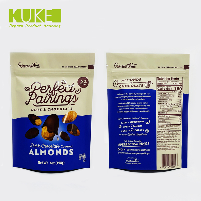 Gold Foil Printing Cashew Nuts Packaging