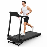 Caminadora con Sistema Avanzado de Absorción de Impactos, Cinta Antideslizante de 5 Capas para Proteger las Rodillas, Motor Silencioso de 2.5HP, Blanca, para Ejercicio en Casa