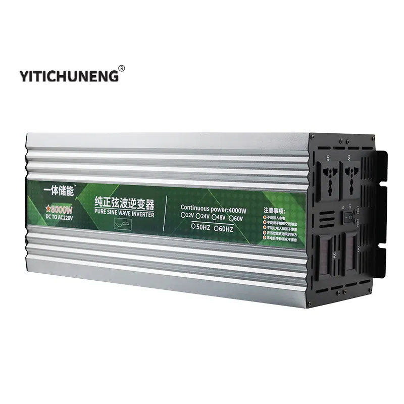 Reiner sinus-Wellen-Wechselrichter 8000 W Spannungswechselrichter 12 V 24 V 48 V 60 V zu 110 V 220 V Solarwechselrichter 50 H für Zuhause InverterZ 60 Hz