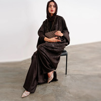 Nouveau modèle Abaya Pakistan Dubaï Vente en gros Abaya Jacquard Kaftan Abaya Robes musulmanes pour femmes
