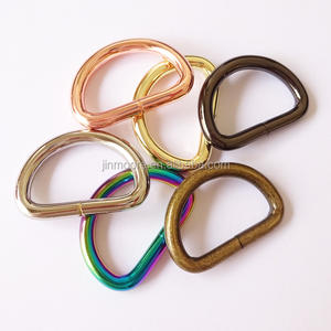 6 finiture In Metallo Color Anelli a <span class=keywords><strong>D</strong></span> Anello <span class=keywords><strong>D</strong></span> Anello Fibbia Per Zaino - Product Image 2