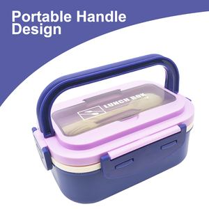 Bencircle A05-1 Food Grade Stainless Steel 5-<b>Compartment</b> Bento <b>Box</b> Leakproof <b>Lunch</b> <b>Box</b> <b>with</b> Carrying Handle - Product Image 2