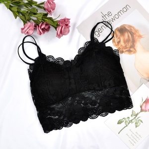 Reggiseno Sexy traspirante da donna in pizzo Bralette Sexy Lingerie <span class=keywords><strong>senza</strong></span> fili reggiseno floreale imbottito <span class=keywords><strong>senza</strong></span> cuciture - Product Image 6