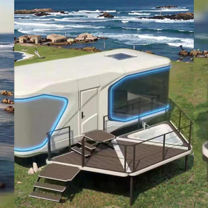 <span class=keywords><strong>Villa</strong></span> imperméable de sable de maison de conteneur de conception moderne avec la structure verte écologique d'entrepôt de panneau sandwich en acier - Product Image 2