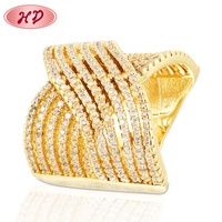 Nouvelle Bague de Mariage Indienne Jodha Akbar en Or, Dernier Design TDW pour Femme