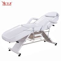 Table de soin pliable en acier inoxydable avec pieds et dossier réglables pour usage commercial (hôtels et salons)