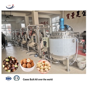 Nouvelle machine à enrober les noix au <span class=keywords><strong>chocolat</strong></span> pour lait et fruits, contrôle PLC, capacité personnalisée, air froid et pistolet à pulvérisation de <span class=keywords><strong>chocolat</strong></span> - Product Image 5
