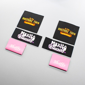 ป้ายผ้าโพลีเอสเตอร์ทอลายออกแบบได้ตามต้องการสิ้นสุดการพับเร็วโรงงาน OEM จำนวนสั่งซื้อขั้นต่ำ100ชิ้น - Product Image 5