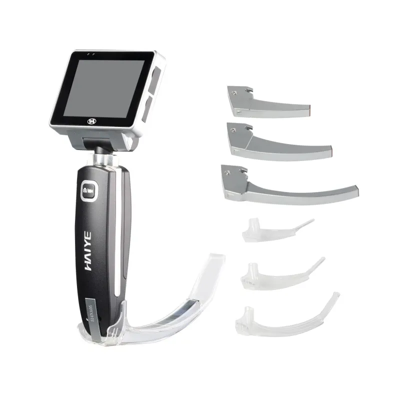 סט חד פעמי לרינגוסקופ וידאו נייד מכשירים רפואיים מקצועיים לצנרת מבוגרים וניתולים