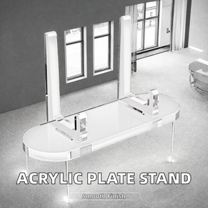 Aanpasbare Moderne Draagbare Heldere Acryl Vitrinekast Milieuvriendelijke Winkel Stand Voor Munten Plastic Kaarten Platen Logo - Product Image 2