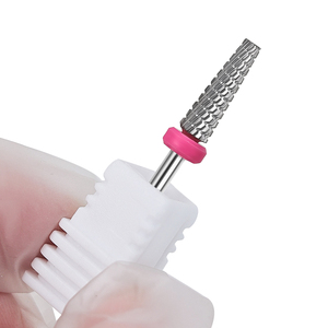 Fraise à ongles en carbure de tungstène hélicoïdale 5 en 1 pour un polissage rapide, tige de 41*4,1 mm, nettoyage des cuticules, pointes acryliques, meulage pour - Product Image 5