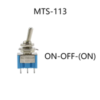 Mini-interrupteurs DIP MTS-102 3 broches ON-OFF-ON 6A 125V 3A250VAC – Produit de qualité supérieure
