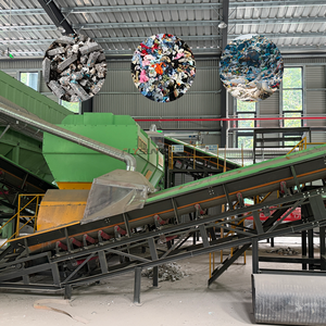 MSW Resource Recovery Production Line <b>Waste</b> Sorting Shredding Dewatering Forming Line For RDF Fuel Briquette Stick - Product Image 1