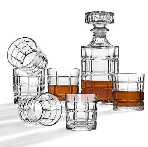 Hot Selling High Clear Good Quality Whiskey Decanter Set, Whiskey Bottle and Drinking Cups