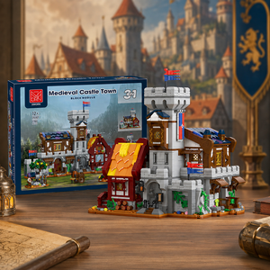 Juego de Bloques de Construcción 3 en 1, Castillo Medieval, Ciudad Moderna, con Luz LED, 1780 Piezas, Rompecabezas de Plástico ABS para Adultos y Adolescentes - Product Image 6